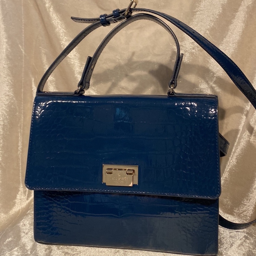 Navy Blue Kate Spade Purse - Picture 3 of 8